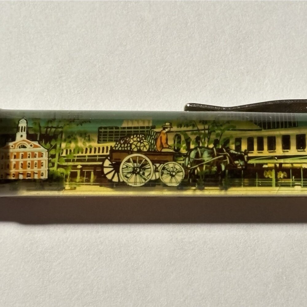 Faneuil Hall and Quincy Market Boston Floaty Pen Horse Drawn Carriage Moves